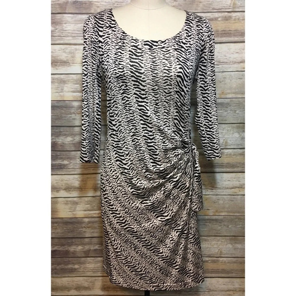 Gerard Darel Stretch Animal Print Dress EU 40 US 8 - Picture 1 of 4